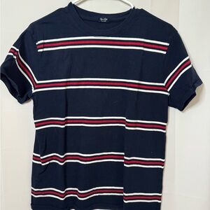 John Galt Blue and Red Striped Tee
